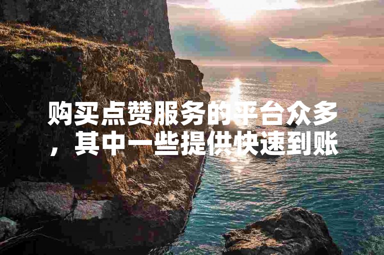 购买点赞服务的平台众多，其中一些提供快速到账的服务，例如一元可获得1000个赞的自助平台。