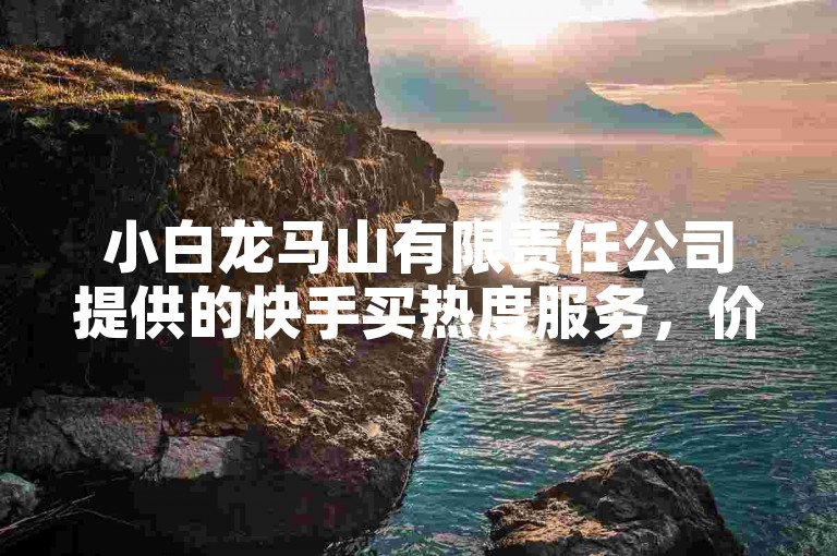 小白龙马山有限责任公司提供的快手买热度服务，价格低至0.01元。