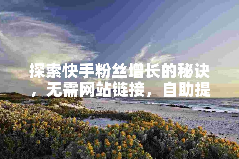 探索快手粉丝增长的秘诀，无需网站链接，自助提升影响力。