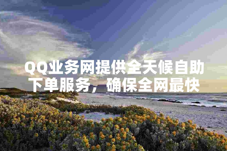 QQ业务网提供全天候自助下单服务，确保全网最快的业务处理速度。