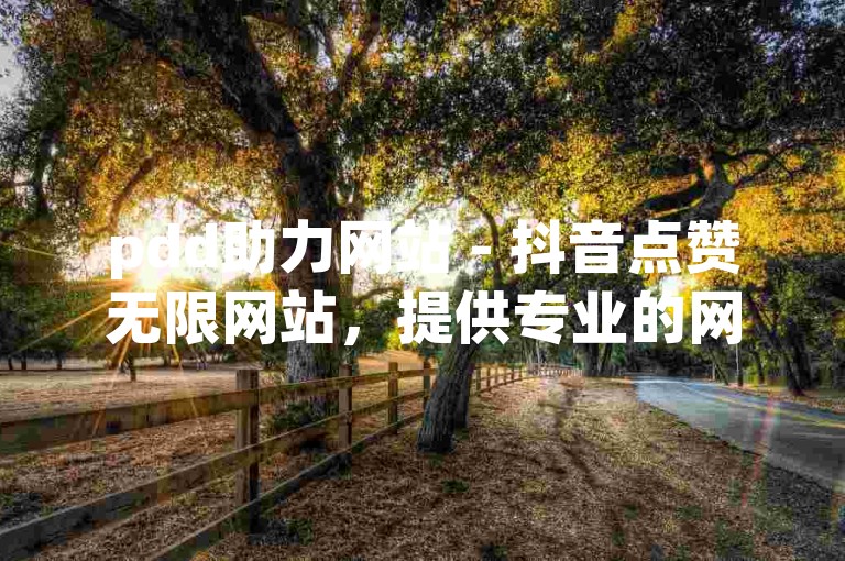 pdd助力网站 - 抖音点赞无限网站，提供专业的网络推广服务。