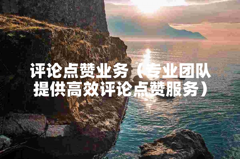 评论点赞业务（专业团队提供高效评论点赞服务）