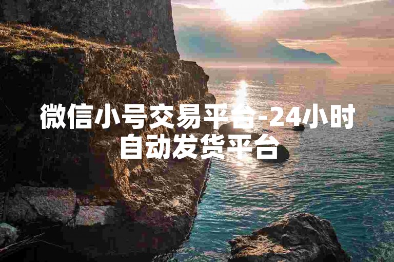 微信小号交易平台-24小时自动发货平台