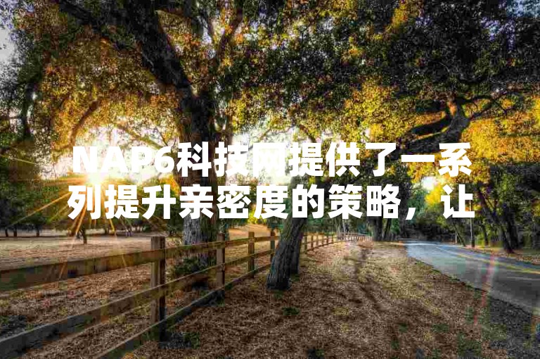NAP6科技网提供了一系列提升亲密度的策略，让你在互动中更加得心应手。