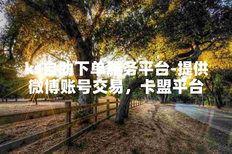 ks自助下单服务平台-提供微博账号交易，卡盟平台支持低价快速下单。