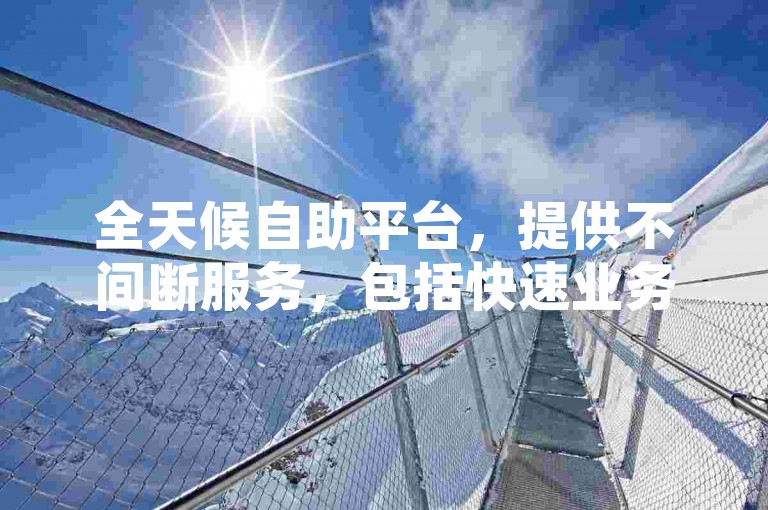 全天候自助平台，提供不间断服务，包括快速业务处理、拼多多砍价仅需一元十刀优惠以及QQ点赞自动下单服务。