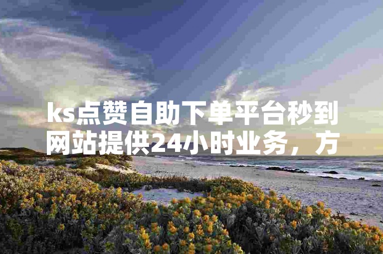 ks点赞自助下单平台秒到网站提供24小时业务，方便用户随时购买服务。