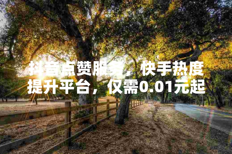 抖音点赞服务，快手热度提升平台，仅需0.01元起，小白龙马山公司专业提供。