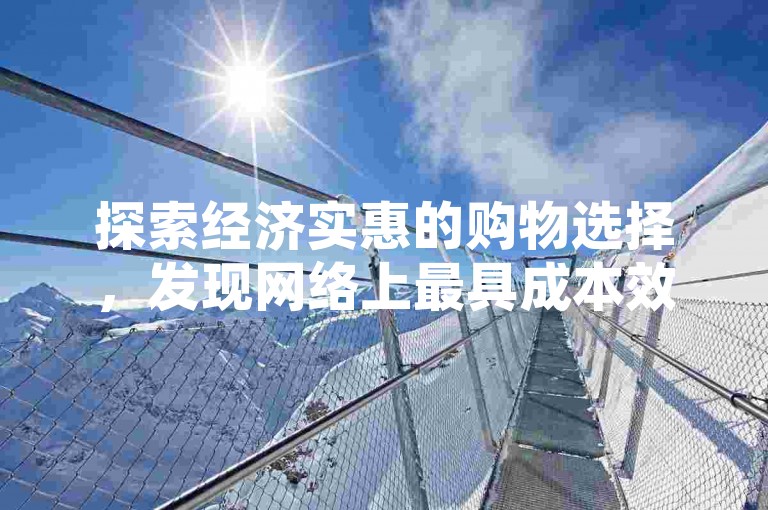 探索经济实惠的购物选择，发现网络上最具成本效益的订单提交站点。