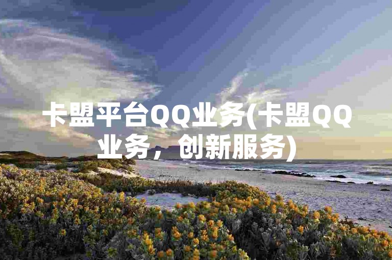 卡盟平台QQ业务(卡盟QQ业务，创新服务)