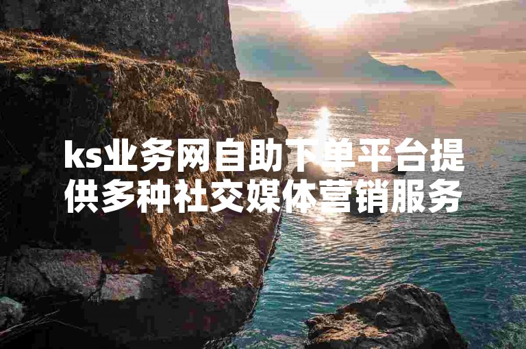 ks业务网自助下单平台提供多种社交媒体营销服务，包括抖音粉丝增长等低价业务。