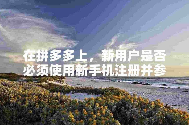在拼多多上，新用户是否必须使用新手机注册并参与互助群活动，成为了知乎上热议的话题。