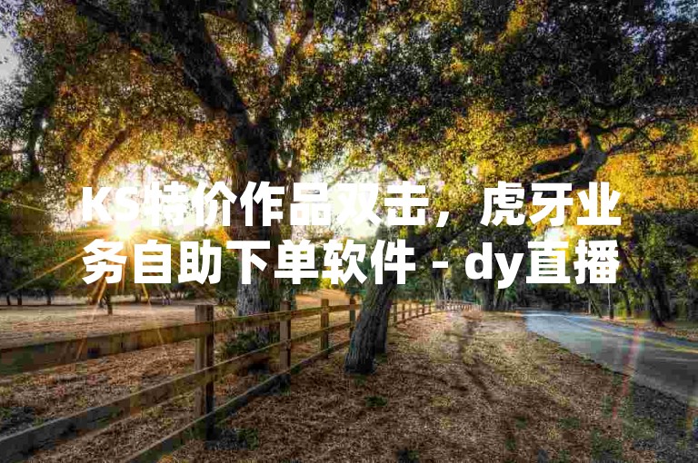 KS特价作品双击，虎牙业务自助下单软件 - dy直播间业务 - 快手涨粉网站是真的吗震撼来袭！