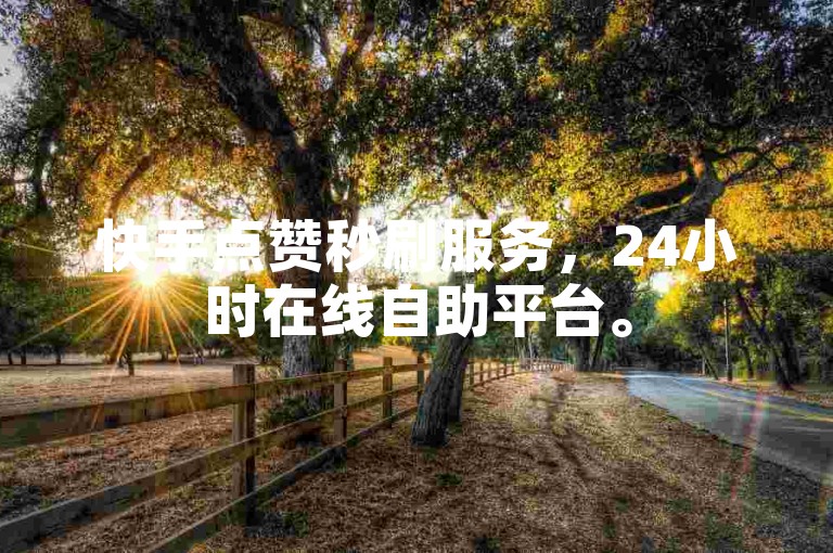 快手点赞秒刷服务，24小时在线自助平台。
