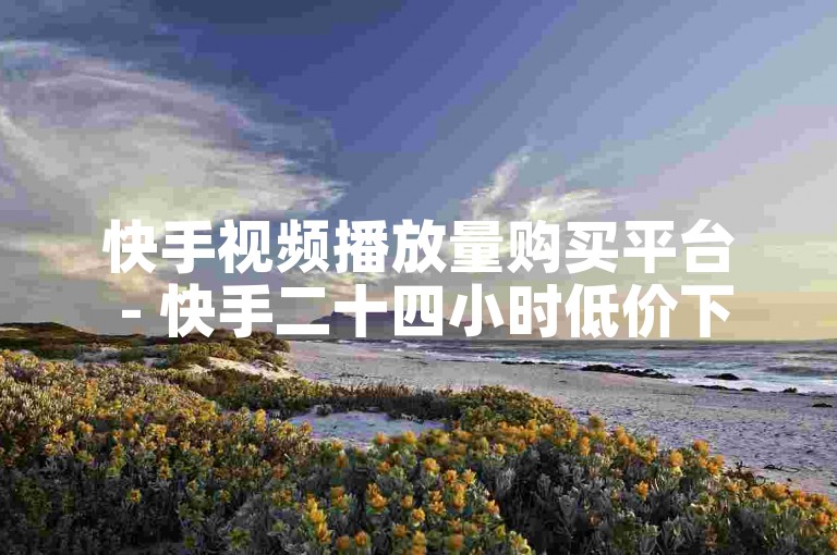 快手视频播放量购买平台 - 快手二十四小时低价下单网站。