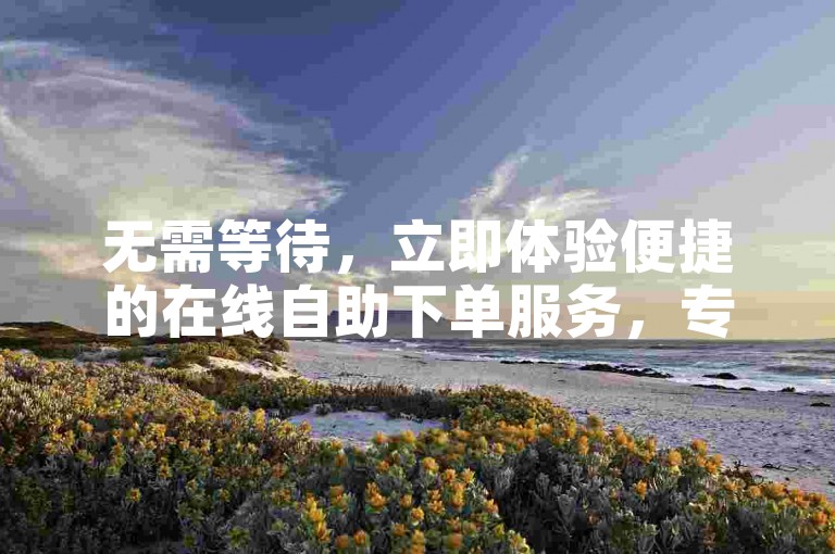 无需等待，立即体验便捷的在线自助下单服务，专为快手直播业务量身打造的平台现已上线。