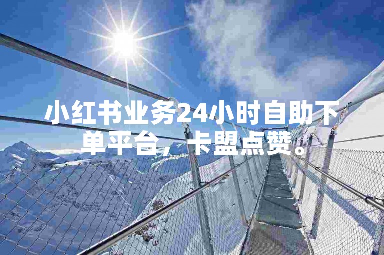 小红书业务24小时自助下单平台，卡盟点赞。