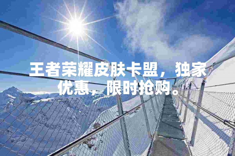 王者荣耀皮肤卡盟，独家优惠，限时抢购。