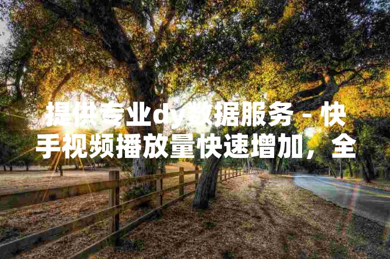 提供专业dy数据服务 - 快手视频播放量快速增加，全天候自助下单。