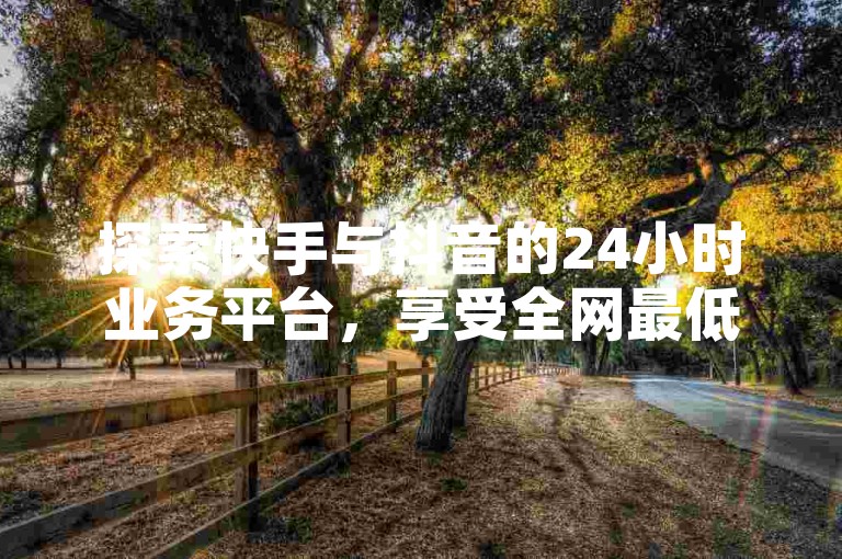 探索快手与抖音的24小时业务平台，享受全网最低价的下单服务。