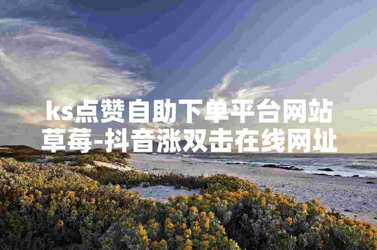 ks点赞自助下单平台网站草莓-抖音涨双击在线网址
