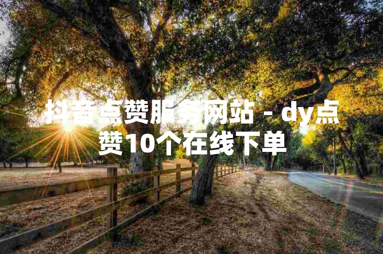 抖音点赞服务网站 - dy点赞10个在线下单
