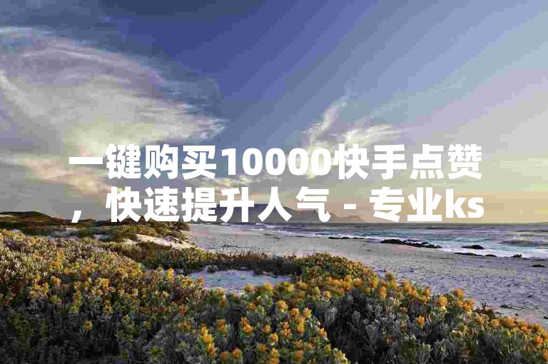 一键购买10000快手点赞，快速提升人气 - 专业ks点赞自助平台。