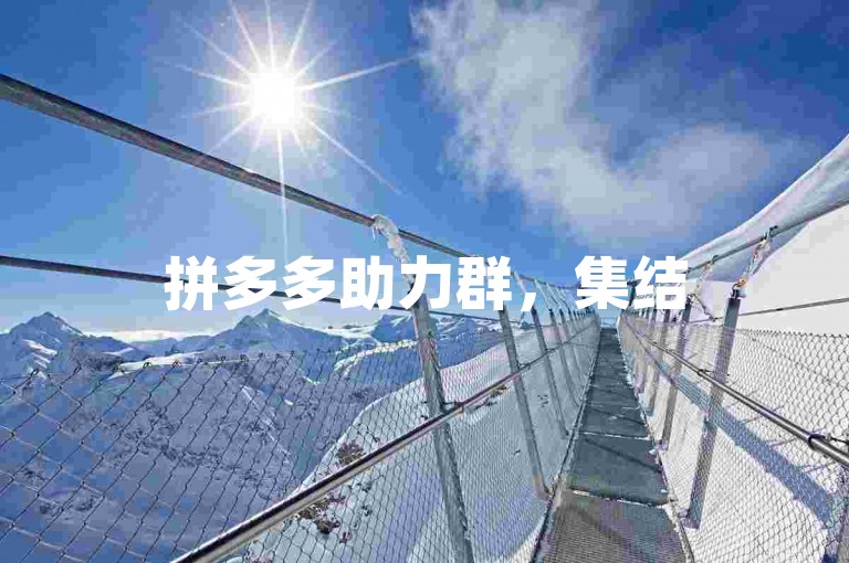 拼多多助力群，集结500人，免费福利等你来拿！