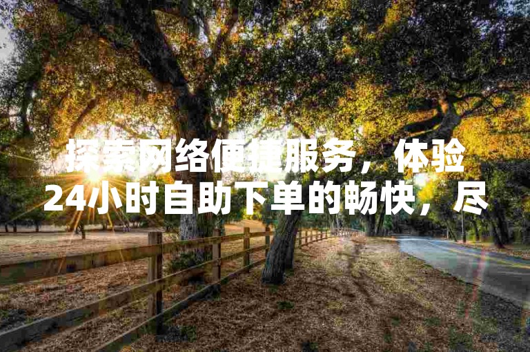 探索网络便捷服务，体验24小时自助下单的畅快，尽在我们的软件平台，提供微信支付选项，让您轻松获得快手点赞与QQ空间个性化工具。
