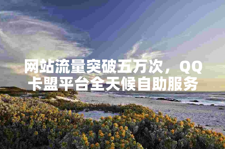网站流量突破五万次，QQ卡盟平台全天候自助服务。