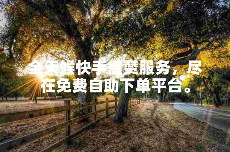 全天候快手点赞服务，尽在免费自助下单平台。