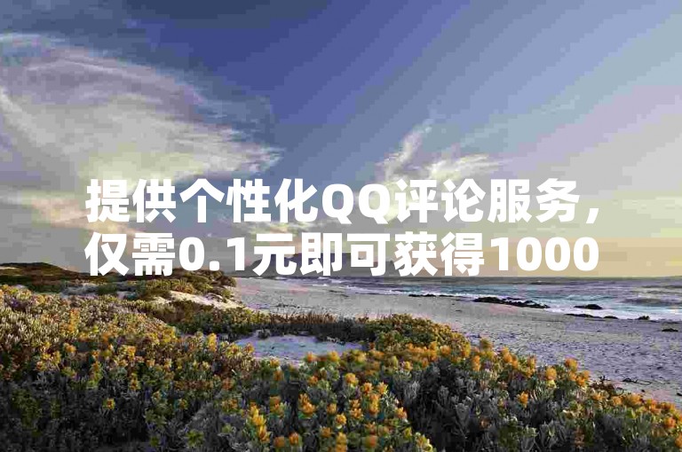提供个性化QQ评论服务，仅需0.1元即可获得1000赞的平台。