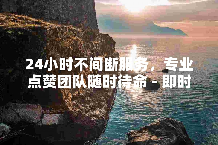 24小时不间断服务，专业点赞团队随时待命 - 即时发卡的卡密自助平台。