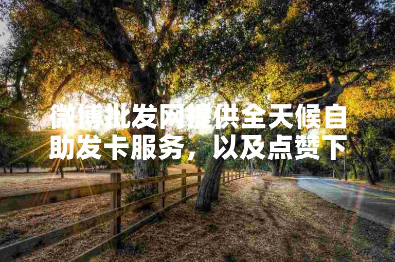 微博批发网提供全天候自助发卡服务，以及点赞下单业务。
