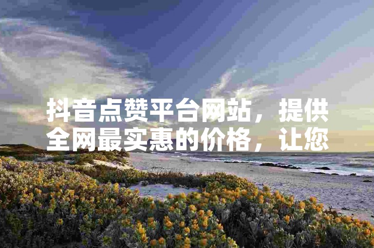 抖音点赞平台网站，提供全网最实惠的价格，让您的短视频迅速获得高赞。
