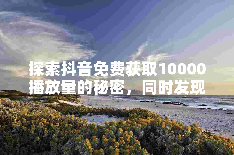 探索抖音免费获取10000播放量的秘密，同时发现软件货源批发网和发卡网的便捷服务，以及B站大全2023年的免费入口位置，尽在抖音业务低价业务平台。