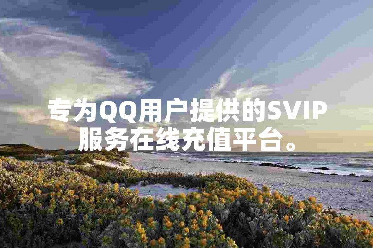 专为QQ用户提供的SVIP服务在线充值平台。