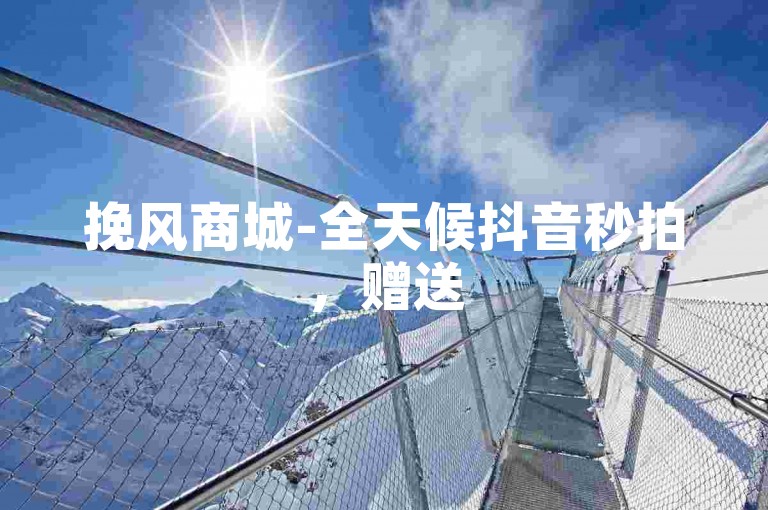 挽风商城-全天候抖音秒拍，赠送5000粉丝增长工具。