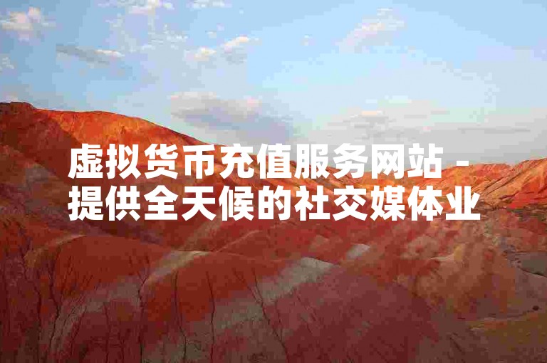 虚拟货币充值服务网站 - 提供全天候的社交媒体业务支持