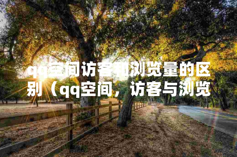 qq空间访客和浏览量的区别（qq空间，访客与浏览量有什么不同？），qq空间的访客记录着那些实际进入你空间的朋友，而浏览量则包括了所有看过你动态、日志等页面内容的次数，可能来自未添加好友的陌生人。