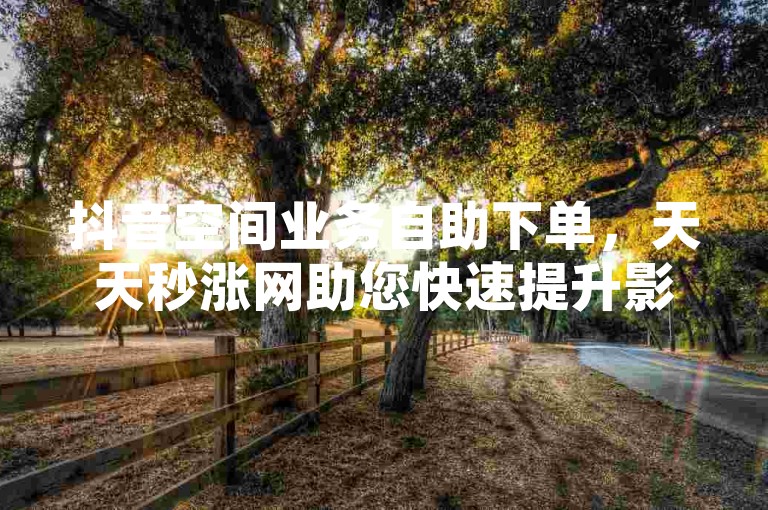 抖音空间业务自助下单，天天秒涨网助您快速提升影响力。