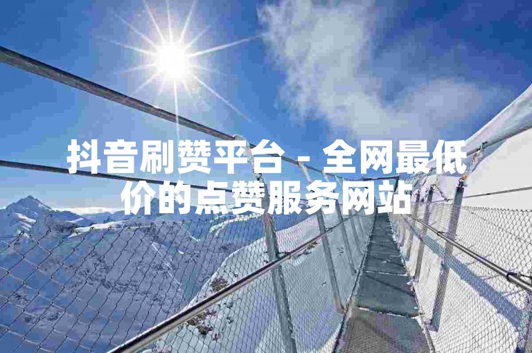 抖音刷赞平台 - 全网最低价的点赞服务网站