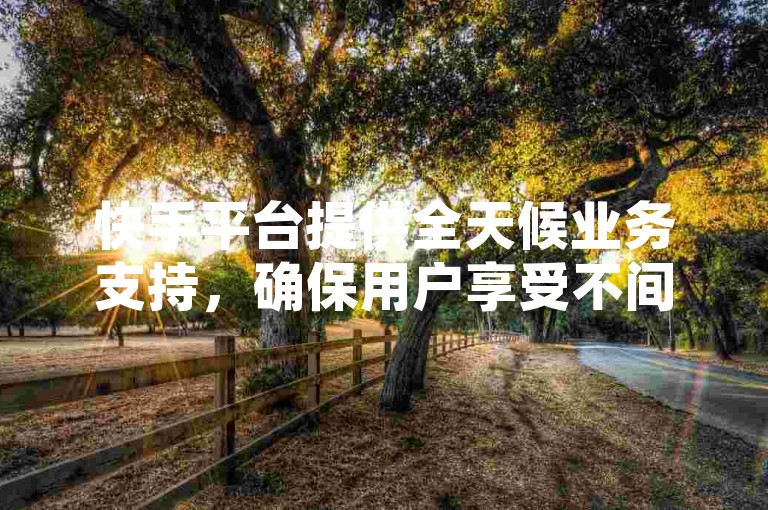 快手平台提供全天候业务支持，确保用户享受不间断的优质服务。