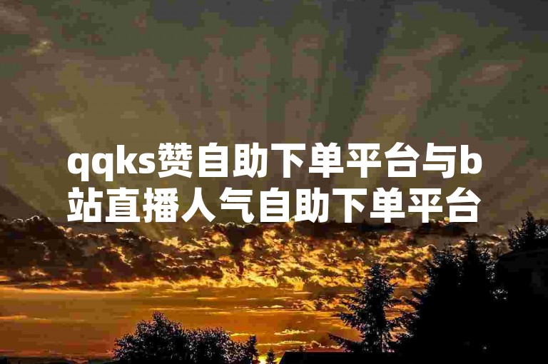 qqks赞自助下单平台与b站直播人气自助下单平台，二者在服务特色和用户口碑上各有千秋。