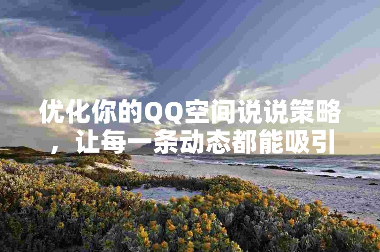 优化你的QQ空间说说策略，让每一条动态都能吸引更多的关注和互动。