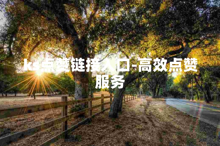 ks点赞链接入口-高效点赞服务