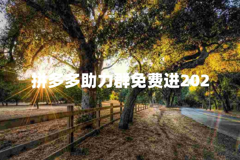 拼多多助力群免费进2025，开启省钱购物新模式。