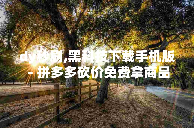 dy秒刷,黑科技下载手机版 - 拼多多砍价免费拿商品 - 抖音点赞关注日薪300