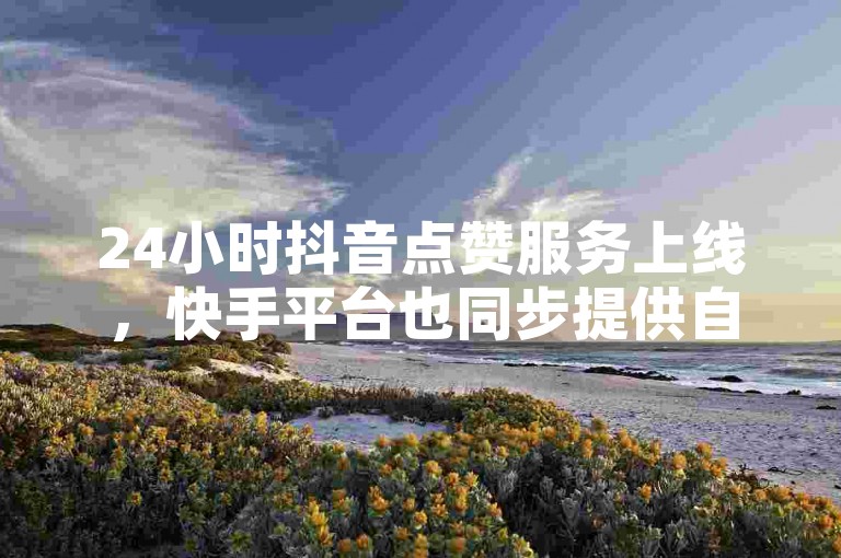 24小时抖音点赞服务上线，快手平台也同步提供自助点赞功能！