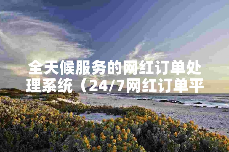 全天候服务的网红订单处理系统（24/7网红订单平台）